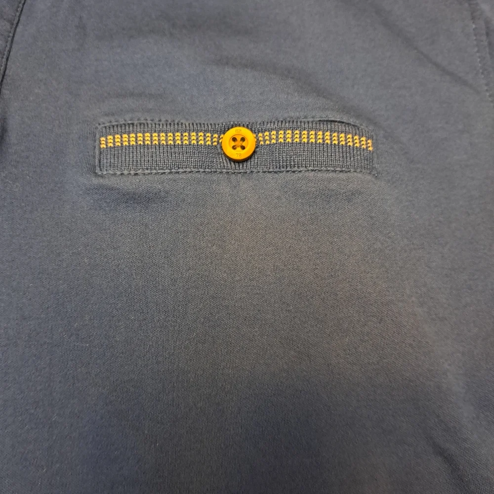 Banana Republic Luxe Touch Performance Blue Polo Shirt‎ Men's Medium Blue